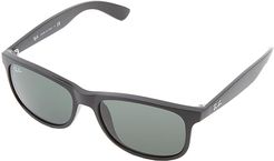 RB4202 Andy 55mm (Shiny Black) Fashion Sunglasses
