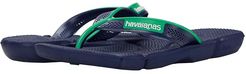 Power Flip Flops (Navy/Green Leaf) Men's Sandals