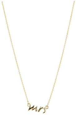 Say Yes Mrs Necklace (Gold) Necklace