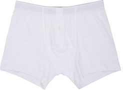 Cotton Superior Longleg Boxer Brief (White) Men's Underwear