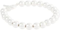 Metal Bead Flex Bracelet (Silver) Bracelet