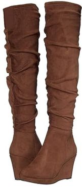 Larisa (Oak Brown Suedette) Women's Boots