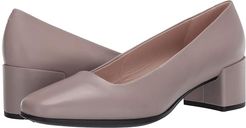 Shape 35 Squared Pump (Grey Rose Cow Leather) Women's Shoes