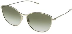 Rayette (Soft Gold/Olive Gradient) Fashion Sunglasses