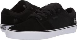 Barge LS (Black/White/Black) Men's Skate Shoes