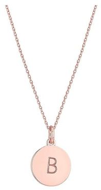 Kate Spade Pendants B Pendant Necklace (Rose Gold) Necklace