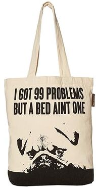 I Got 99 Problems But A Bed Ain't One Tote (Tan) Dog Accessories