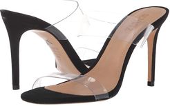 Ariella (Black/Transparente Nubuck/Vinil) Women's Sandals