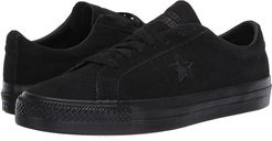 One Star Pro Suede - Ox (Black/Black/Black) Men's Skate Shoes