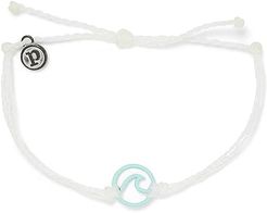 Enamel Wave Bracelet (Aqua/White) Bracelet