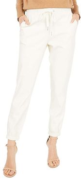 Scarlett Vegan Leather Joggers (Vintage White) Women's Clothing
