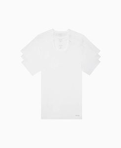 Cotton Classics Multipack Short Sleeve Crew Neck Slim Fit (White) Men's Clothing