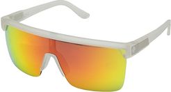 Flynn 5050 (Matte Crystal/HD Plus Gray Green w/ Red Spectra Mirror) Fashion Sunglasses