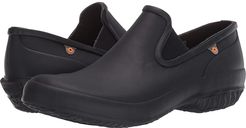 Patch Slip-On Solid (Black) Women's Shoes