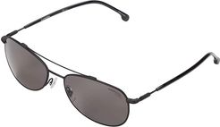 Carrera 224/S (Matte Black) Fashion Sunglasses