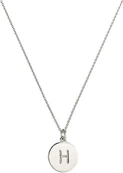 Kate Spade Pendants H Pendant Necklace (Silver) Necklace