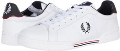B722 Leather (White/Navy) Men's Shoes