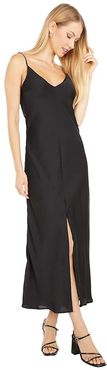 Smoke Mirrors Maxi Slip Dress (Black) Women's Dress