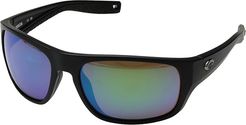 Tico (Green Mirror 580G/Matte Black Frame) Fashion Sunglasses