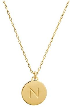 N Mini Pendant Necklace (Gold) Necklace