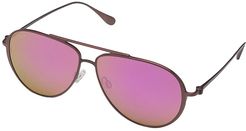 Shallows (Matte Brushed Burgundy/Maui Sunrise) Fashion Sunglasses