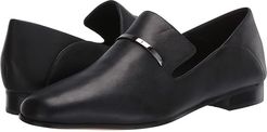 Pure Viola Trim (Black Leather) Women's Shoes