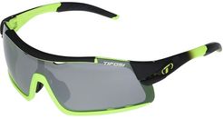 Davos (Race Neon Frame Smoke/AC Red/Clear Lenses) Athletic Performance Sport Sunglasses