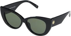 Feline Fine (Black/Khaki Mono Polarized) Fashion Sunglasses
