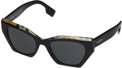 BE4299 (Top Black/Vintage Check/Grey) Fashion Sunglasses