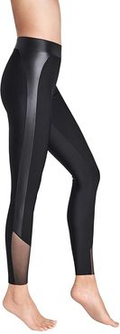 Billie Leggings with Vegan Leather and Mesh (Black) Women's Casual Pants