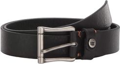 Gilmore Saddle Leather Belt (Black) Men's Belts