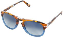 PO0714 (Brown Tortoise/Opal Blue) Fashion Sunglasses