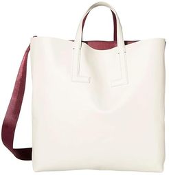 Fashion Show Tote Bag (Coral Red/Transatlantic Blue) Tote Handbags