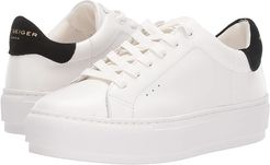Laney (White/Black Leather) Women's Shoes