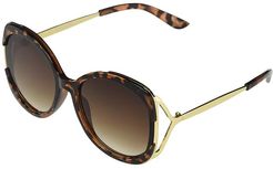 60 mm Round Frame (Tortoise) Fashion Sunglasses