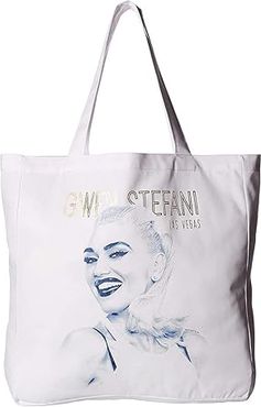 Gwen Photo Tote (White) Tote Handbags