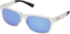Boardwalk (Matte Crystal/Blue Hawaii) Fashion Sunglasses