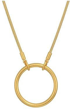 Adjustable Ring Choker Necklace (Vintage Gold) Necklace