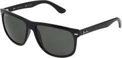 RB4147 Boyfriend 60mm - Polarized (Black/Polarized Lens) Fashion Sunglasses