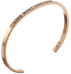 Live What You Love Cuff (Rose Gold) Bracelet