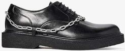 Punk Chain Derby (Black/Nickel) Men's Shoes