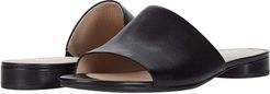 Flat Sandal II Slide (Black Cow Leather) Women's Shoes