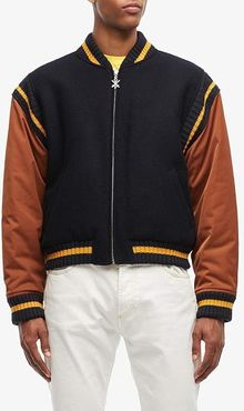 Reversible Varsity Jacket (Navy/Carob) Clothing