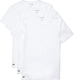 3-Pack Crew Neck Slim Fit Essential T-Shirt (White) Men's Clothing