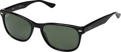 RB2184 57 mm - Polarized (Black/Green Polar) Fashion Sunglasses