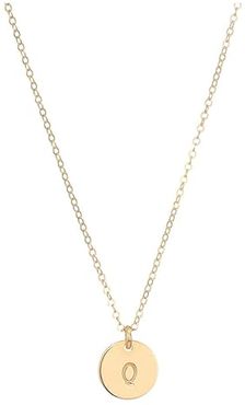 Mini Tag Q Necklace (Gold) Necklace