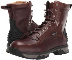 8 Lace-Up Work Boot - Composite Safety Toe Waterproof (Pecan Bison) Men's Boots