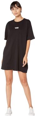 Center Vee Tee Dress (Black) Women's Dress