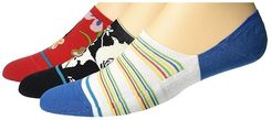 Ralph 3-Pack No Show (Multi) Men's Crew Cut Socks Shoes