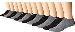 Originals Trefoil No Show Sock 6-Pack (Heather Grey/Black/White) Men's No Show Socks Shoes